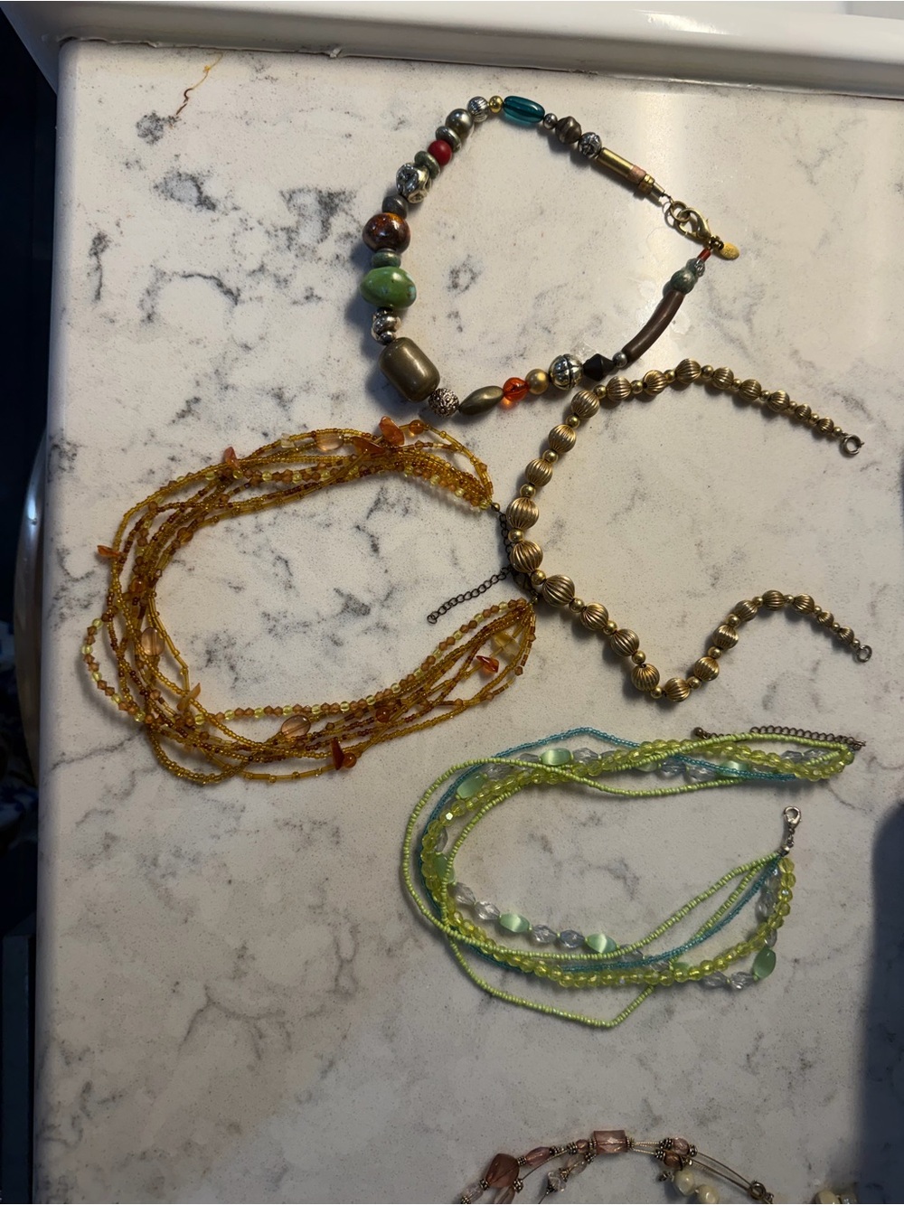 Set of 9- vintage style necklaces